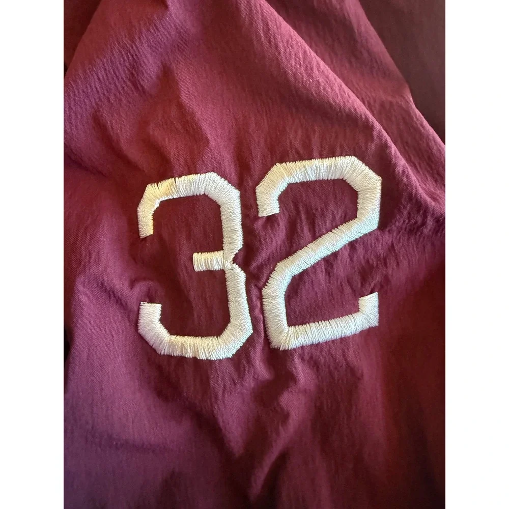 Air Jordan Mens Windbreaker Jacket 2XL Maroon 1/4 Zip Sports Athleisure Training